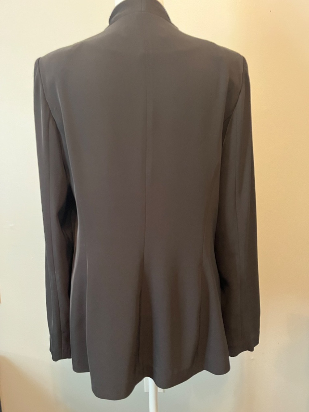 Calvin Klein Draped Waterfall Collar Belted Jacket Fits Sz 8-14 Open Blazer - Picture 6 of 9